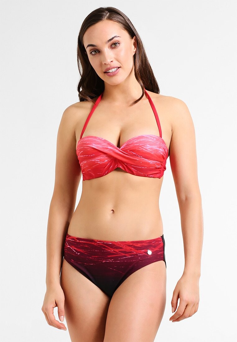 

Бикини BANDEAU LASCANA, цвет red
