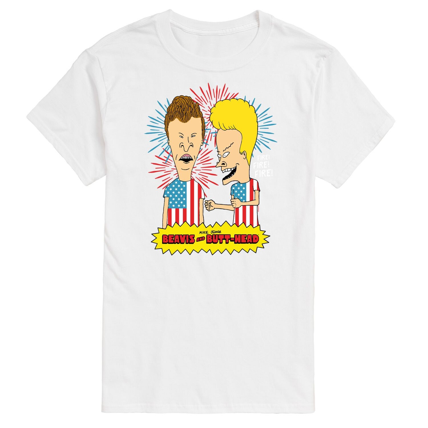 

Мужская футболка Beavis And Butthead USA Firework Licensed Character
