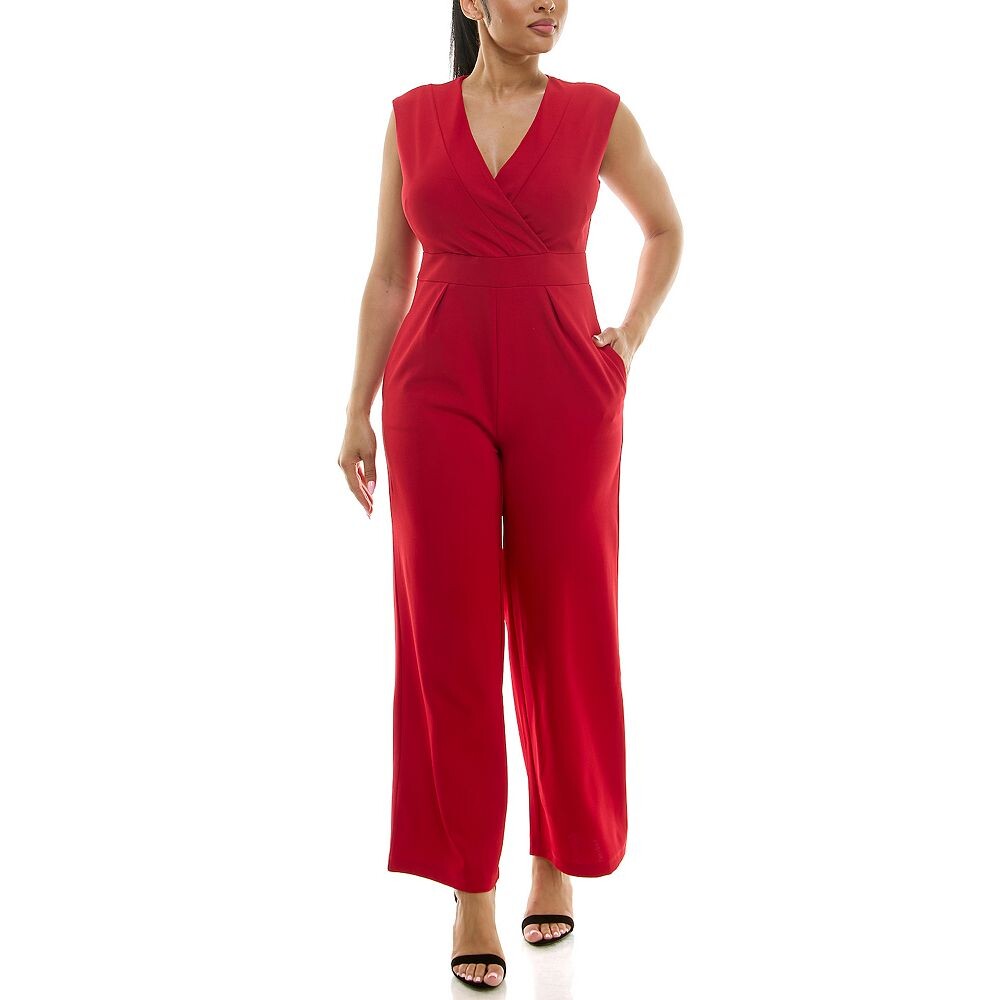 

Женский комбинезон Nina Leonard Surplice, цвет Nina Red