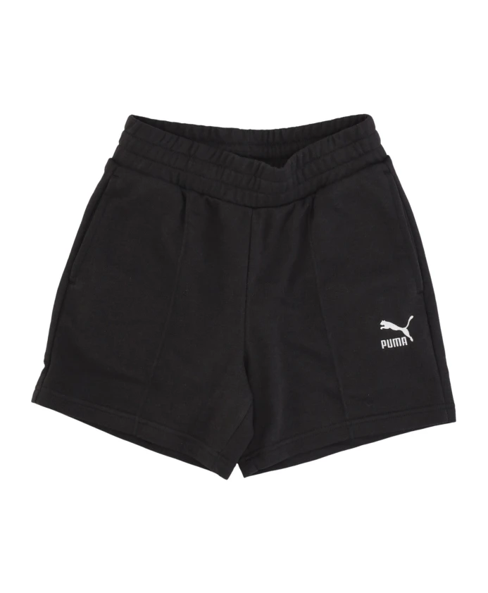 

Черные шорты с декоративными складками, легкие спортивные шорты Puma, черный