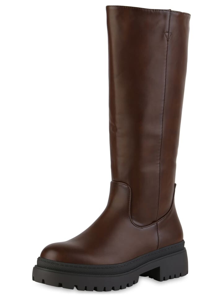 Сапоги VAN HILL Plateaustiefel Allison, коричневый