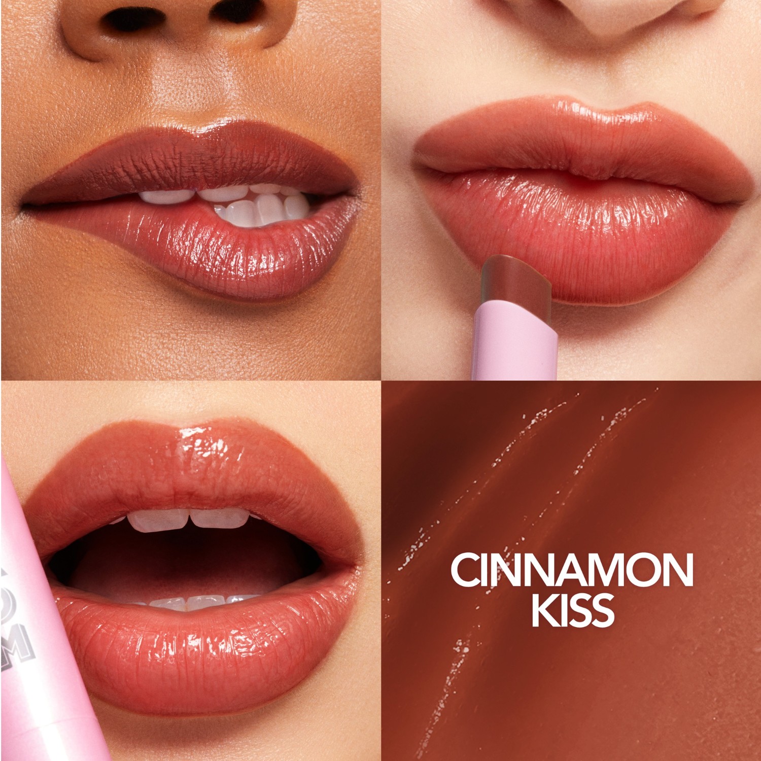 Бальзам для губ full-on plumping lip glow Buxom, cinnamon kiss, вес 2 гр. — фото 3