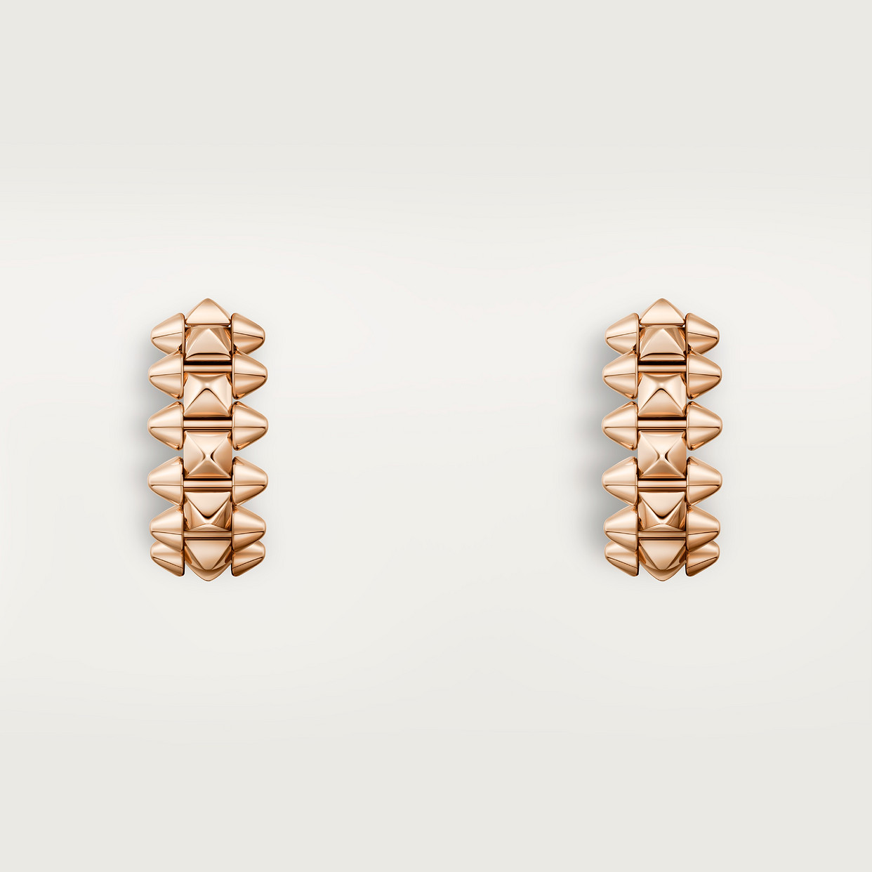 

Серьги Cartier Créoles Clash de Cartier, мини-модель, розовое золото