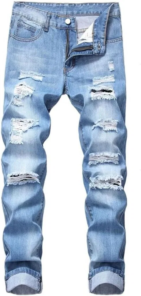 Джинсы Slim Fit с заплатками, Ностальгия — фото 2