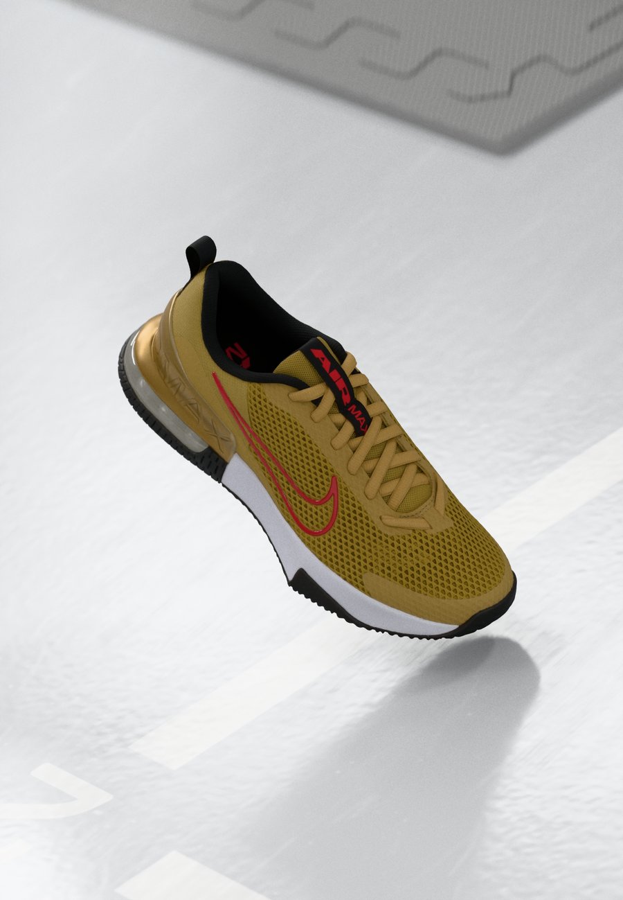 

Кроссовки Nike Performance AIR MAX ALPHA 6, Flat Gold-Coloured/University Red/Metallic Gold-Coloured/Black/Gold-Coloured
