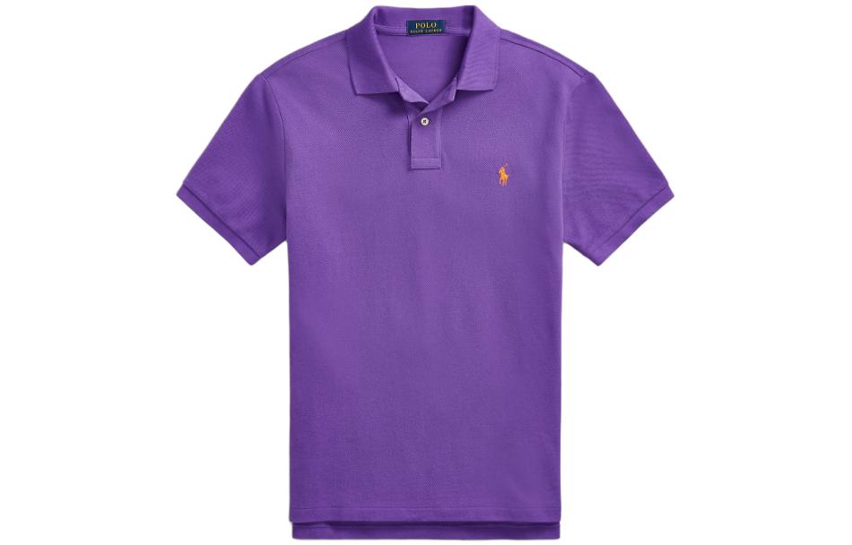 Поло Polo Ralph Lauren из хлопка, фиолетовый — фото 2
