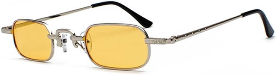 

Солнцезащитные очки в овальной металлической оправе для женщин, с прозрачными градиентными линзами, защита от УФ-излучения UV400, для мужчин, в стиле панк MTZJH, Golden Grey