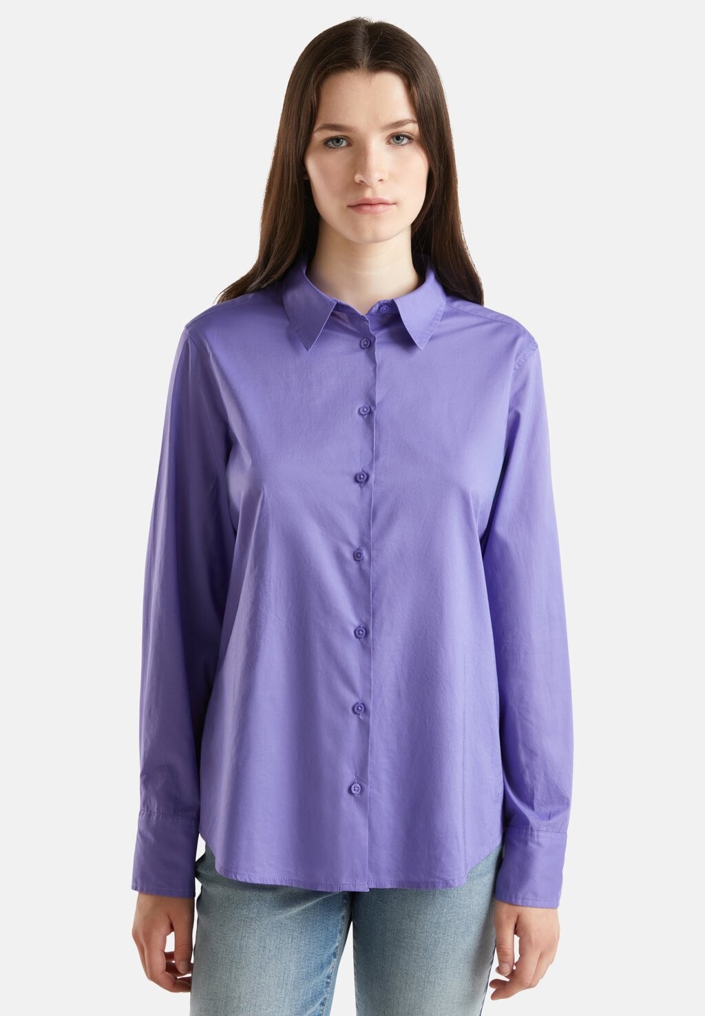 

Блузка на пуговицах REGULAR FIT United Colors of Benetton, сиреневый
