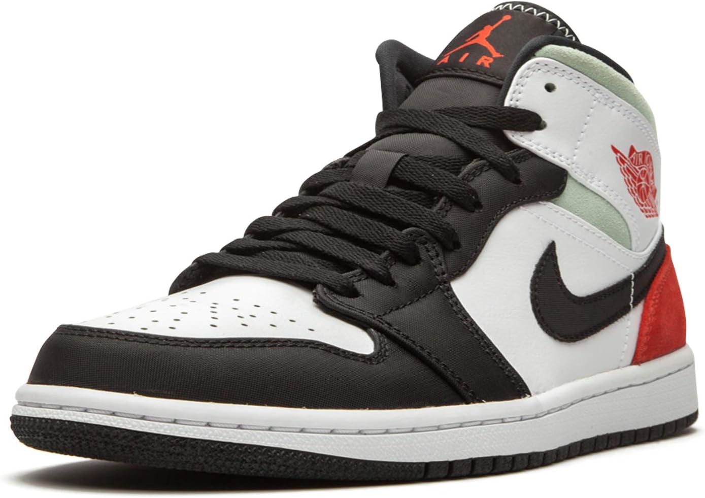 

Air Jordan 1 Mid Se, красные, серые, черные, мужские, размер 852542 100, Multicoloured
