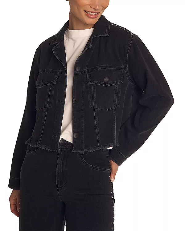 

Джинсовая куртка с заклепками Bella Dahl, черный