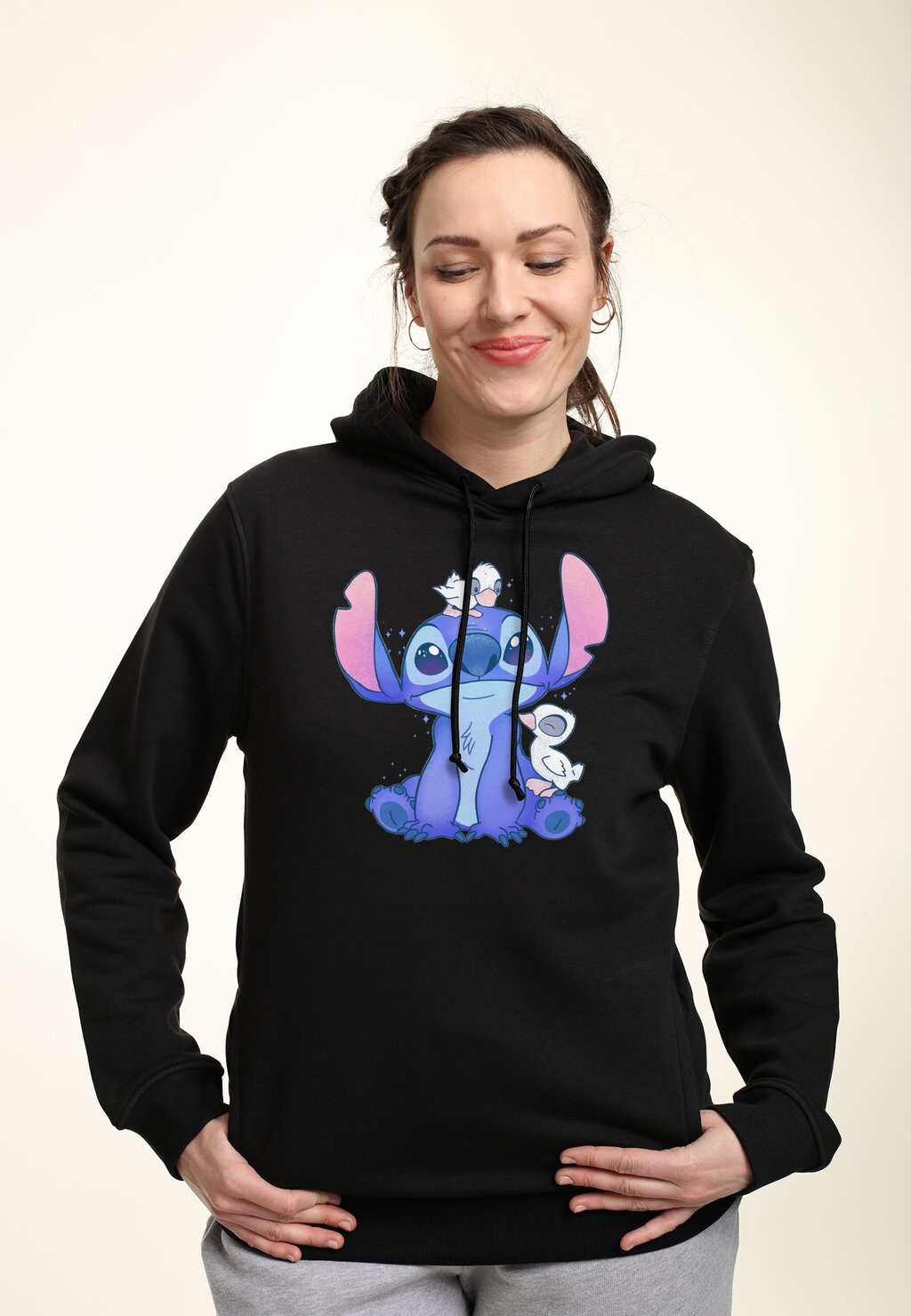 

Толстовка Lilo & Stitch Cute Ducks Disney, черный