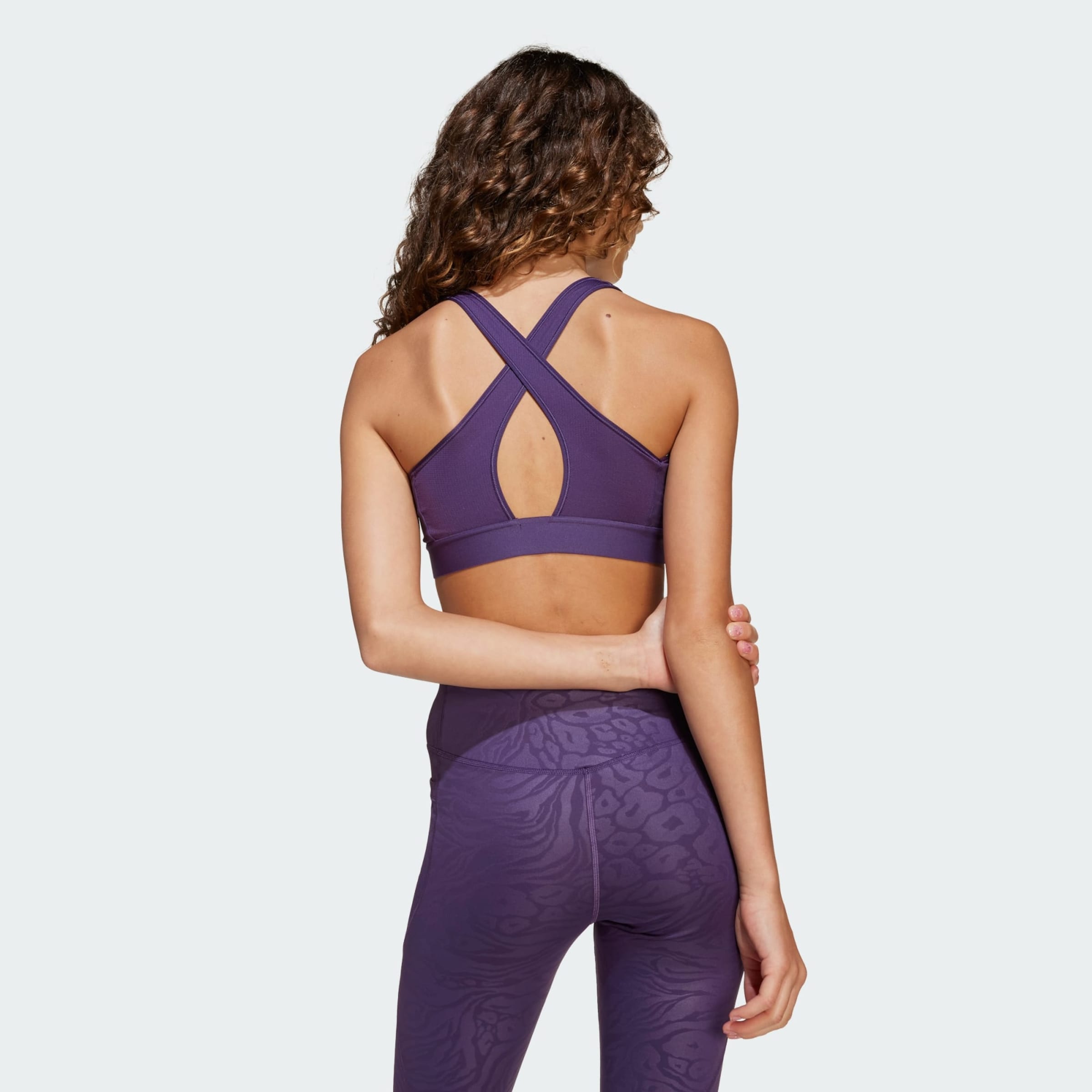 Adidas Sportswear Термобелье 'All Sports Animal Print Marshmallow Print' в темно-фиолетовом цвете — фото 3