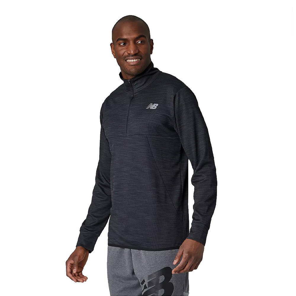 

Спортивный топ New Balance Tenacity Quarter Zip, черный