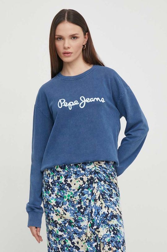 

Толстовка с капюшоном Pepe Jeans, синий