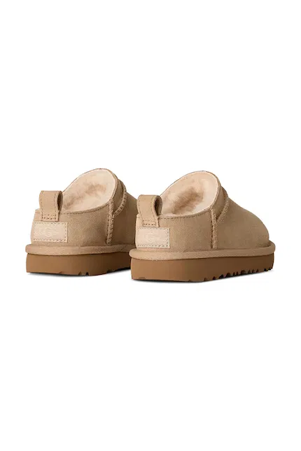 Сапоги зимние замшевые Classic Micro UGG, бежевый — фото 3