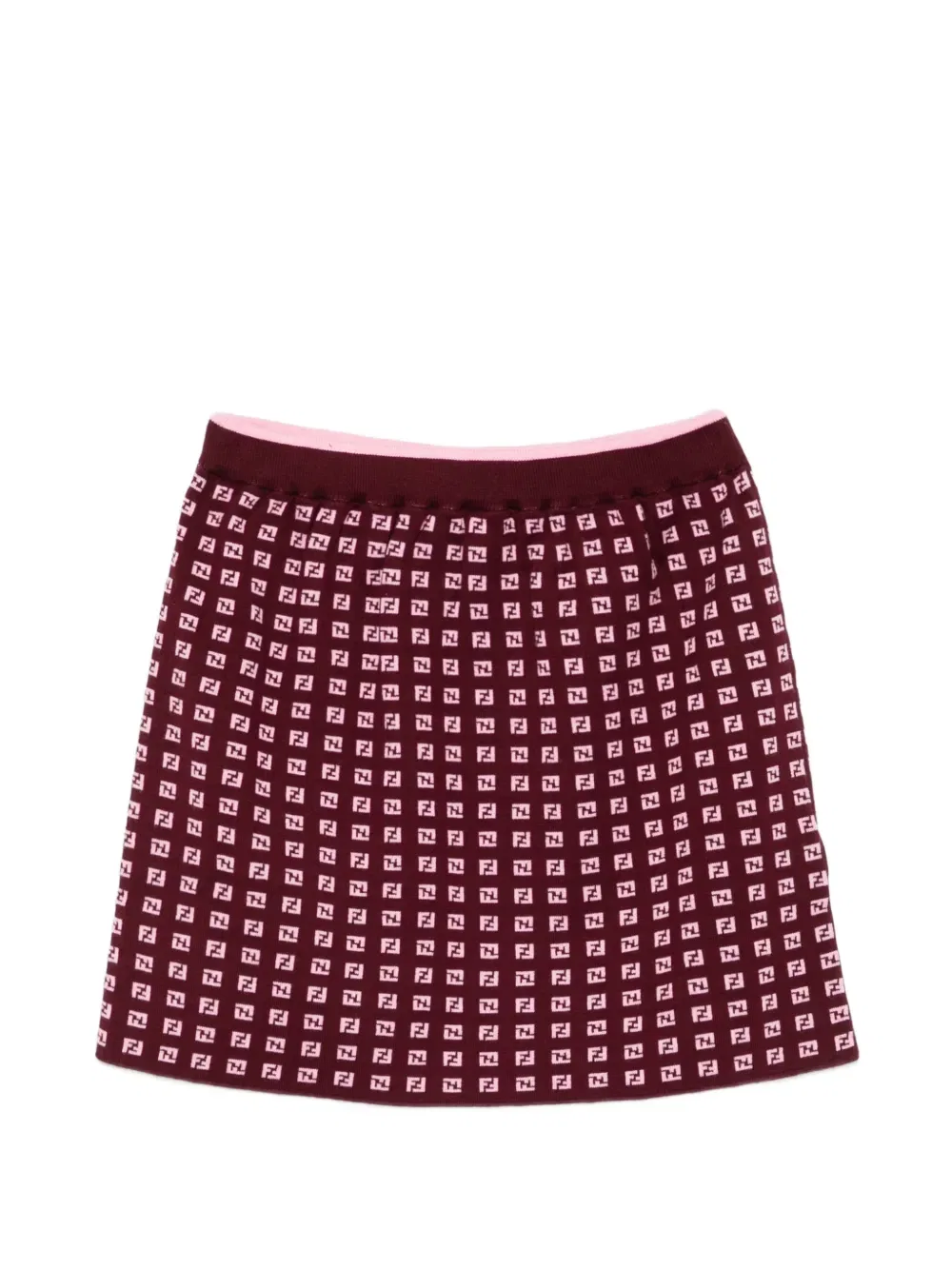 Юбка с узором Ff Fendi Kids, фиолетовый