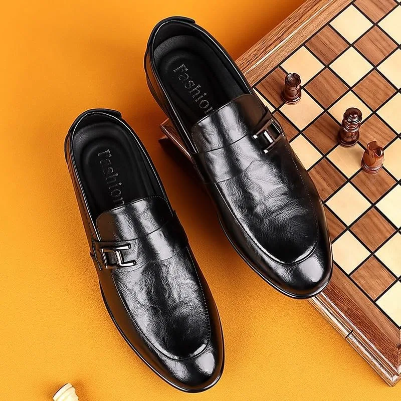 Мужские лоферы Loafers Slip-ins Black DHFIRUFSHLO — фото 3