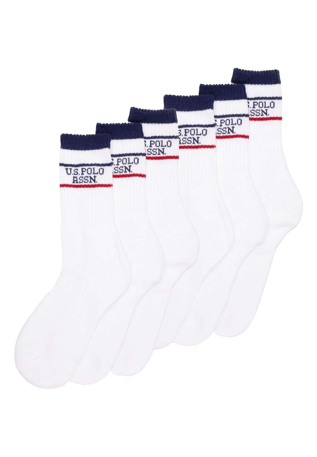 

Носки 6 PACK CREW U.S. Polo Assn., белый