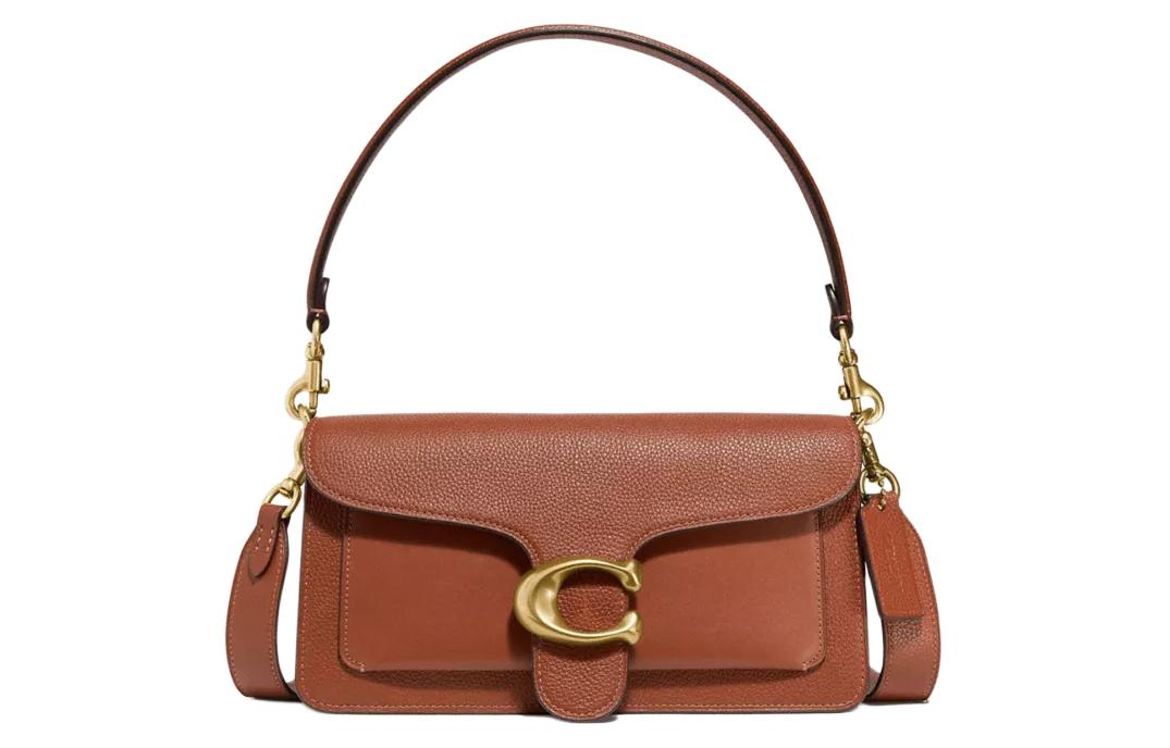 

Сумка Tabby Cow Leather Medium женская коричневая COACH, Set (Bag+Dust Bag)