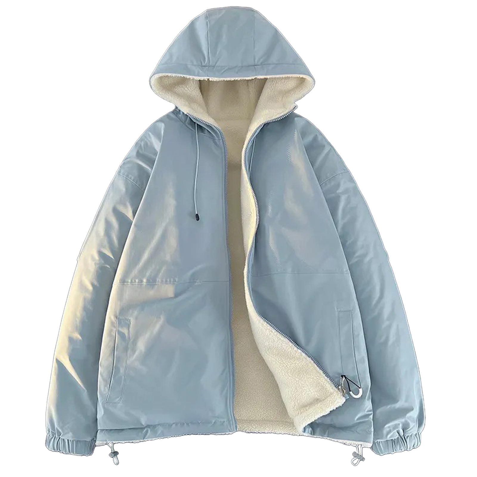 

Пуховик Unisex NEVER RULE, moonсветло-синий (reversible hooded)