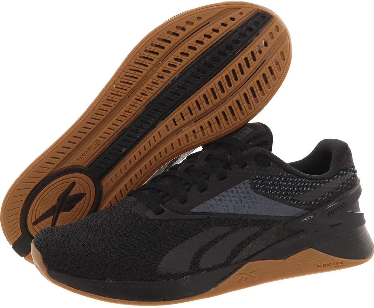 Кроссовки Reebok Nano X3 для взрослых унисекс, черный/серый — фото 2