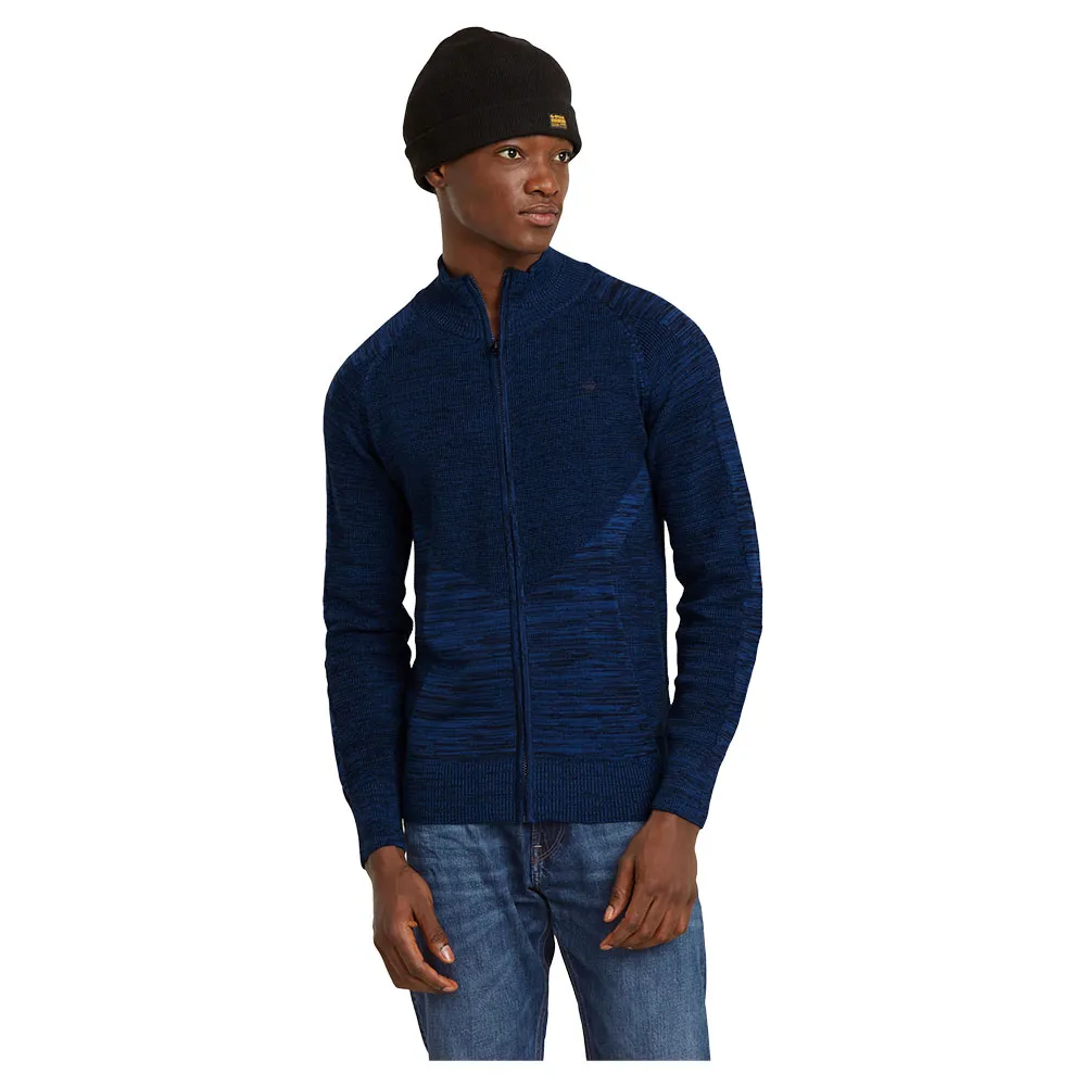 

Свитер G-Star 3D Biker full zip, синий