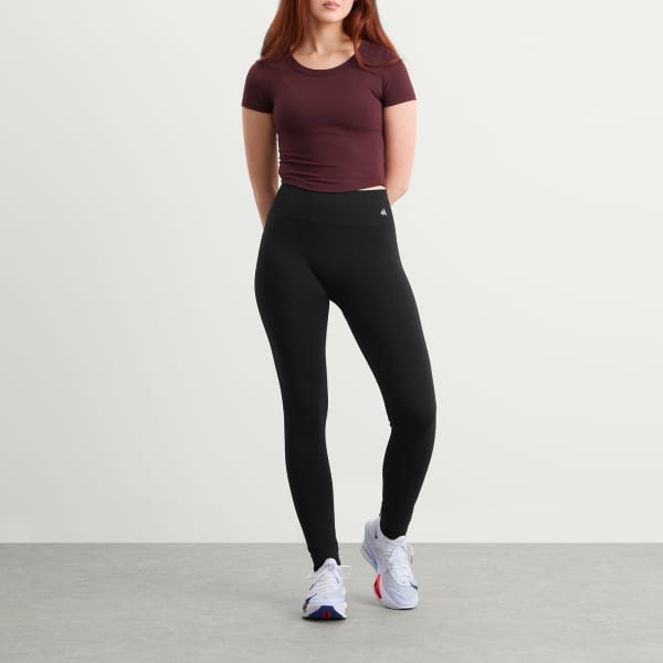 Один термо-топ с короткими рукавами Nike, бургундия — фото 4