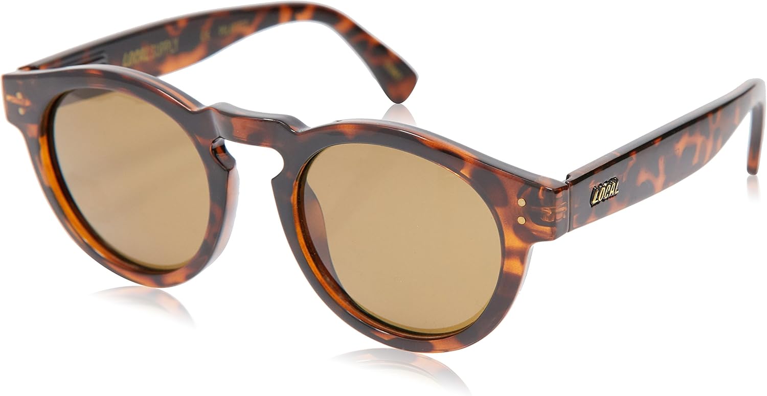 

Солнцезащитные очки Freeway для женщин от Local Supply - поляризованные линзы, защита от УФ-излучения, оправа из растительной смолы, конструкция, изготовленная методом литья под давлением, Polished Tortosieshell