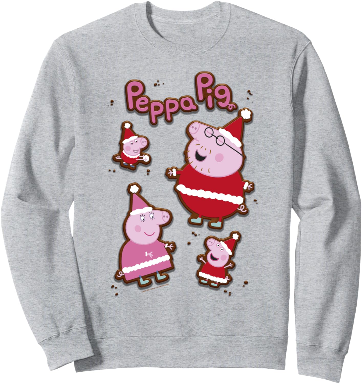 

Толстовка с изображением имбирных пряников из мультфильма «Свинка Пеппа» на Рождество, серая Peppa Pig, Серый, Толстовка с изображением имбирных пряников из мультфильма «Свинка Пеппа» на Рождество, серая Peppa Pig