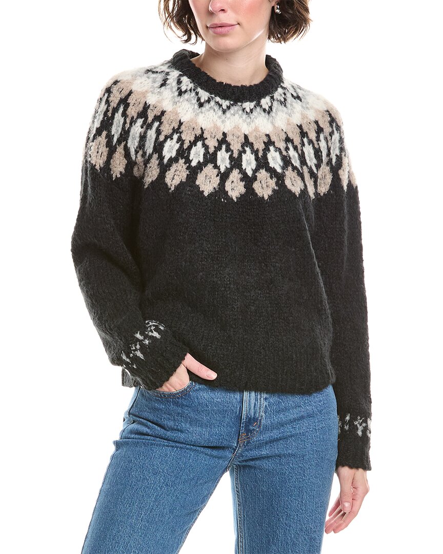 

Свитер из смесовой альпаки и шерсти Splendid Noelle, черный