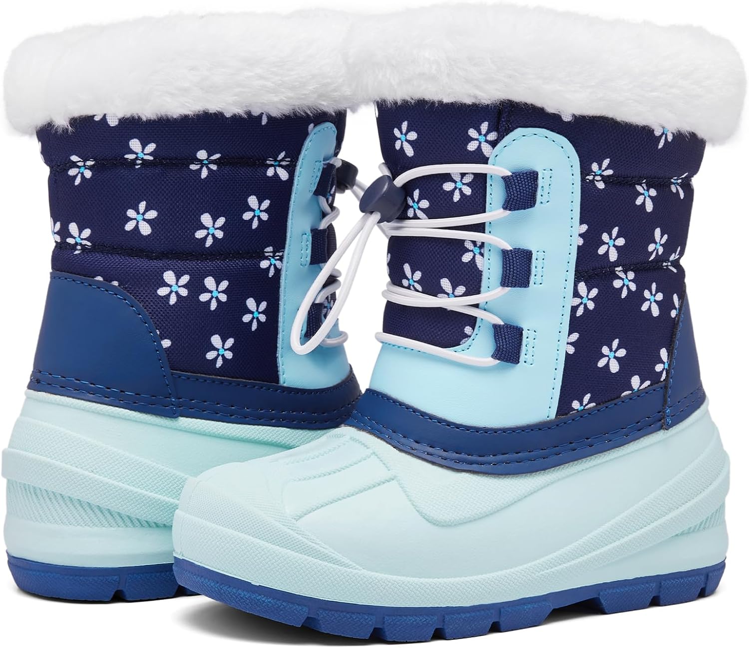 

Детские зимние ботинки MORENDL с утеплителем, водонепроницаемые, с меховой подкладкой, теплые, противоскользящие, для мальчиков и девочек, для прогулок на улице (малыши/маленькие дети), Blue Snow