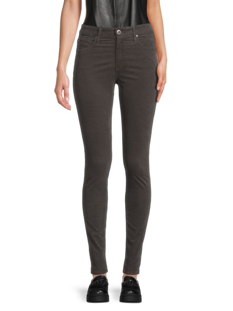 

Джинсы скинни с высокой посадкой Ag Jeans, цвет Night Shade