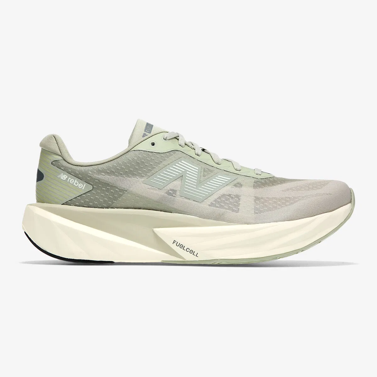 Мужские беговые кроссовки Rebel V5 (2E) цвета хаки от New Balance