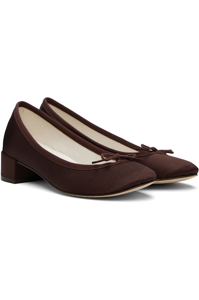 эксклюзивные коричневые туфли Camille от Ssense Repetto, цвет deep mocha — фото 4