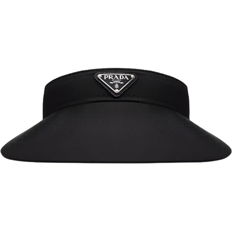 

PRADA Женская солнцезащитная шляпа черного цвета, Black