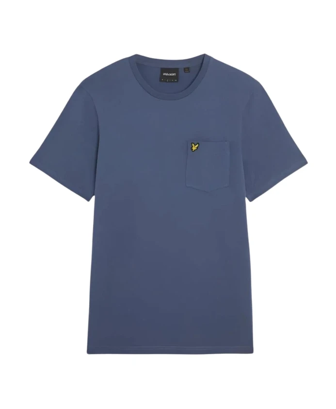 

Футболка с небольшим логотипом и карманом Lyle & Scott, синий