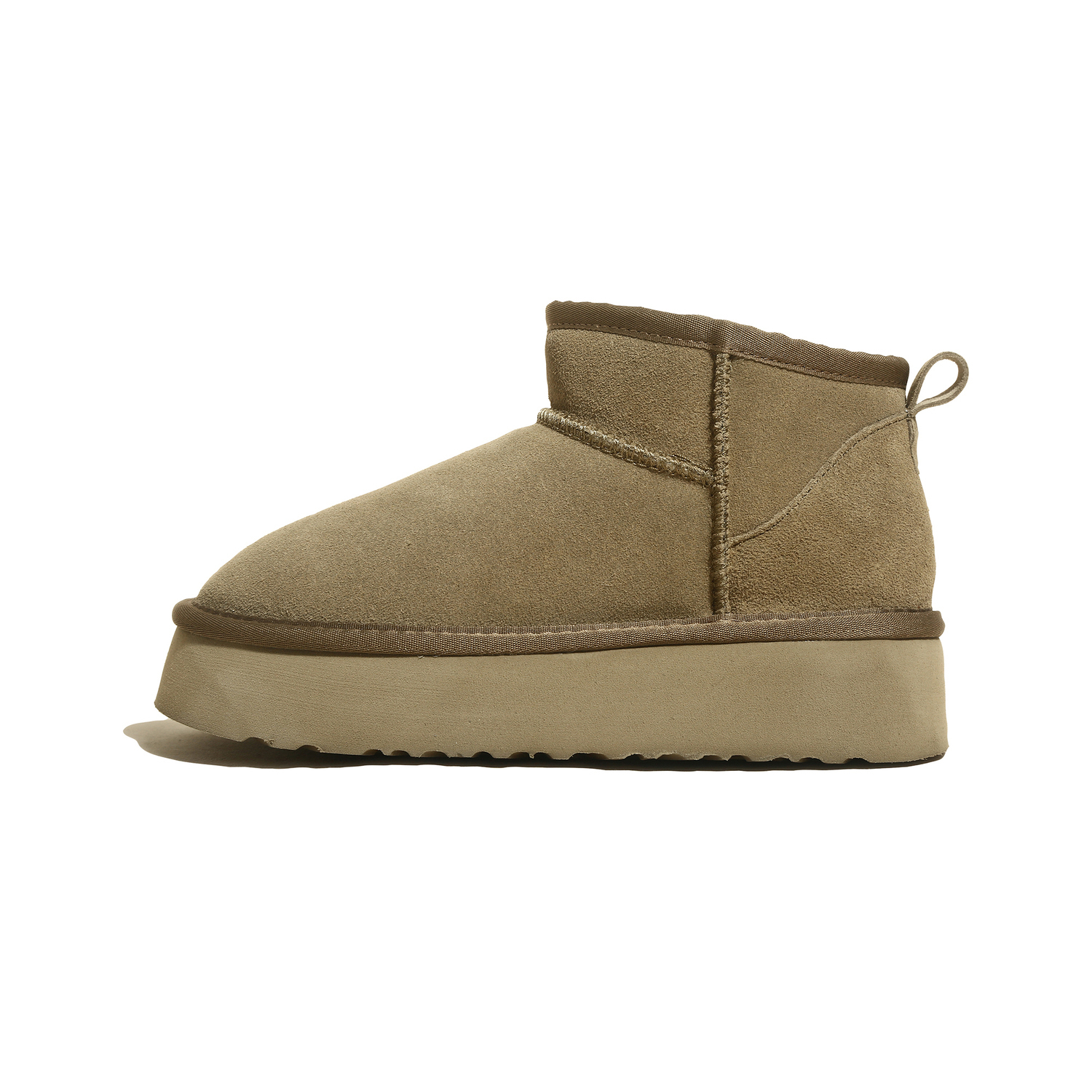 CHENTER KATER Тёплые короткие зимние сапоги женские Sheep Brown, цвет Sheep Brown