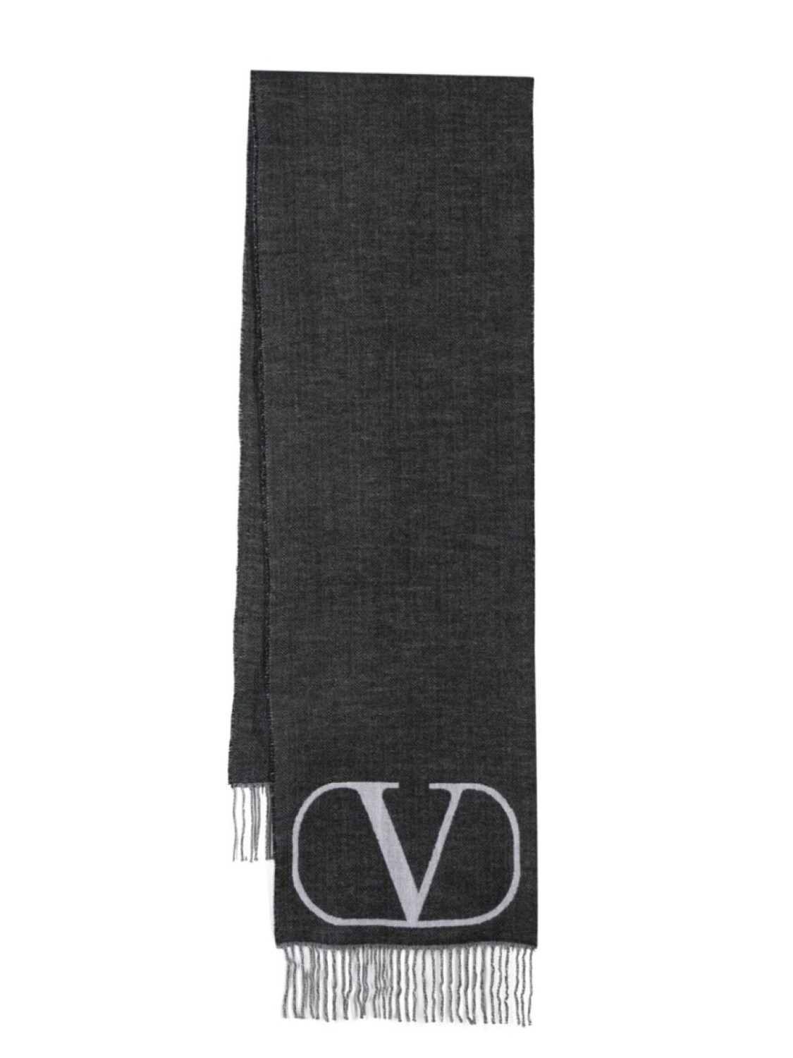 

Valentino Garavani шарф с логотипом VLogo Signature, серый