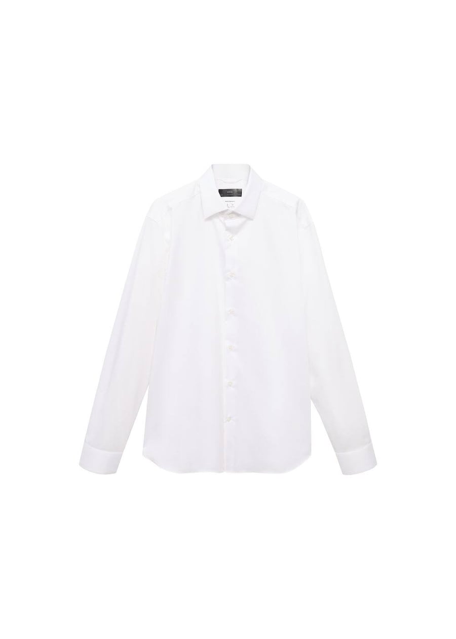 

Рубашка на пуговицах классического кроя MANGO MAN Palmar, белый