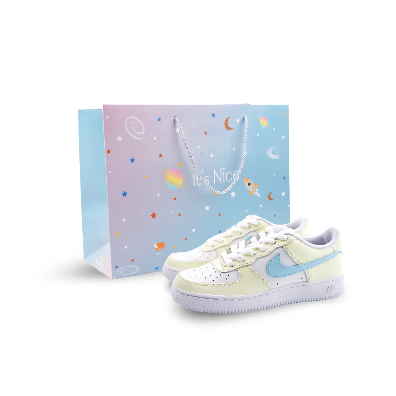 

Детские кроссовки для скейтбординга Air Force 1 для начальной школы Nike, Shopping Bag