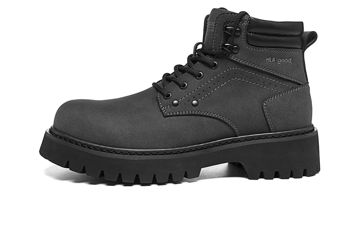 

HLA Мужские ботинки Martin Earth Yellow, Black Gray Color - Black Gray, цвет Black Gray