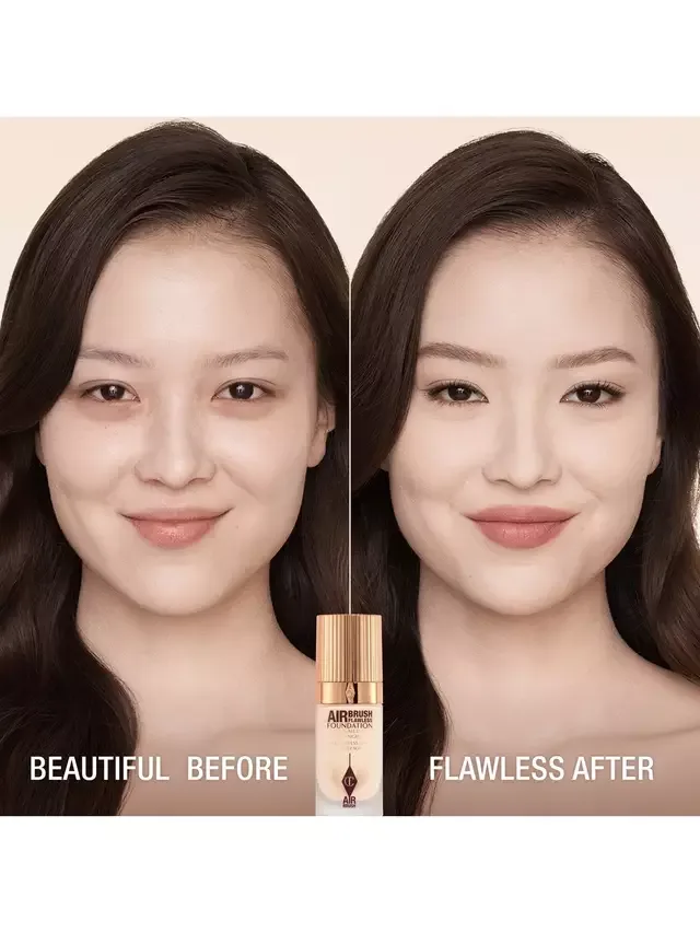Безупречная тональная основа, нанесенная аэрографом Charlotte Tilbury, 1 Neutral — фото 2