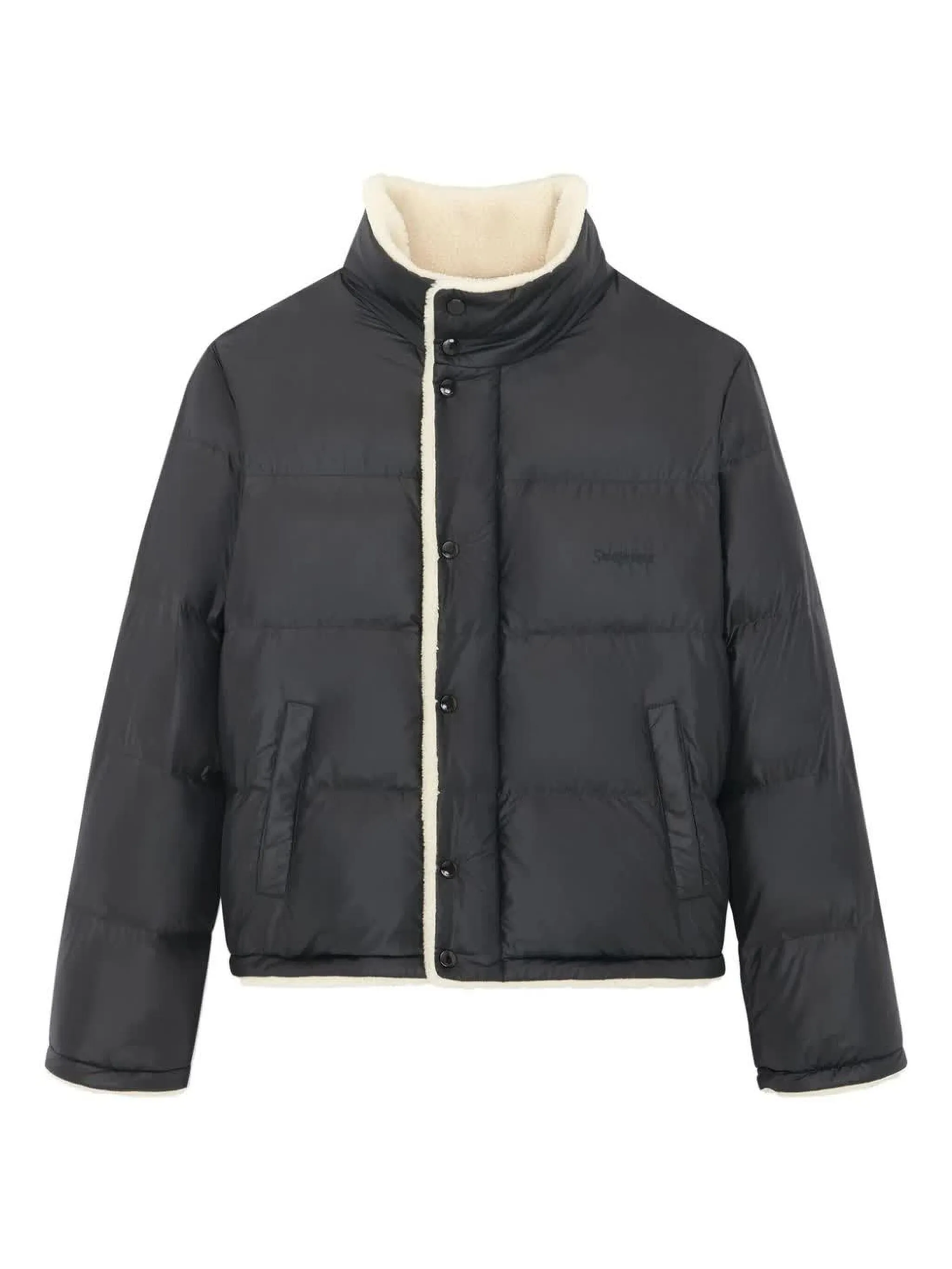 

Куртка с подкладкой из овчины Saint Laurent, черный
