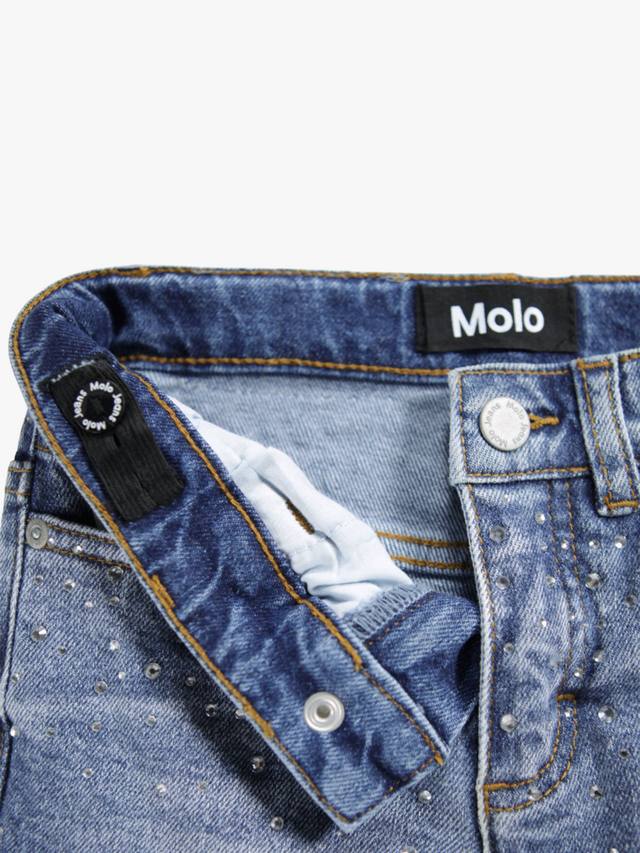 Детские джинсы Asta с широкими штанинами Molo, Rhinestone Denim — фото 4