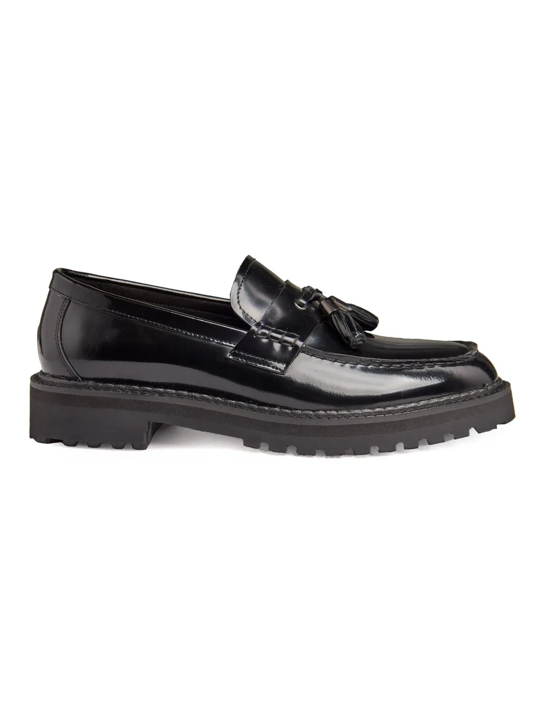 Туфли лоферы Patent Leather Tassel Xposed, черный — фото 2