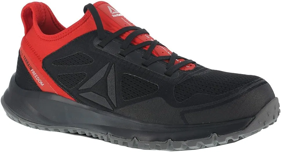 Мужские защитные кроссовки Reebok Safety for All Terrain для обеспечения безопасности, черный/красный — фото 4