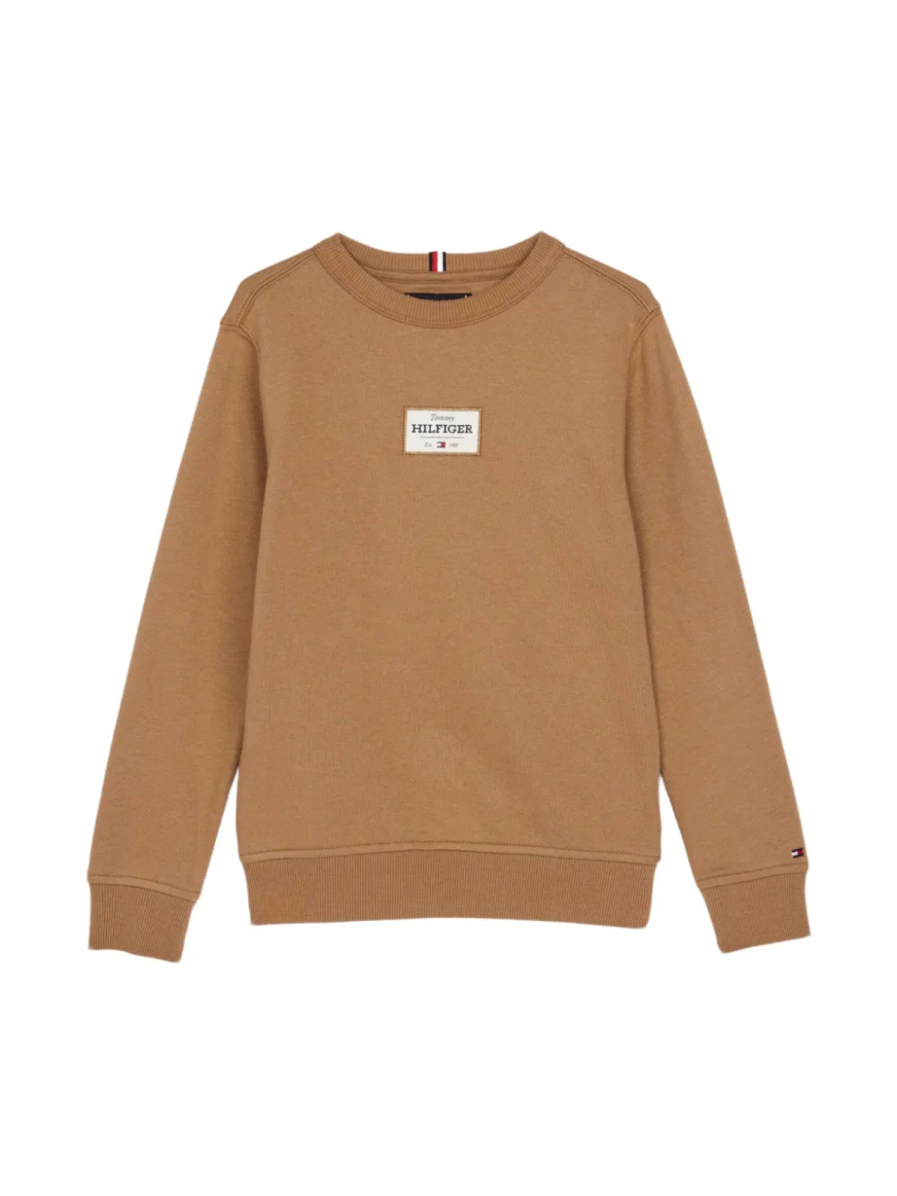 

Толстовка Tommy Hilfiger Junior из хлопковой смеси, коричневый