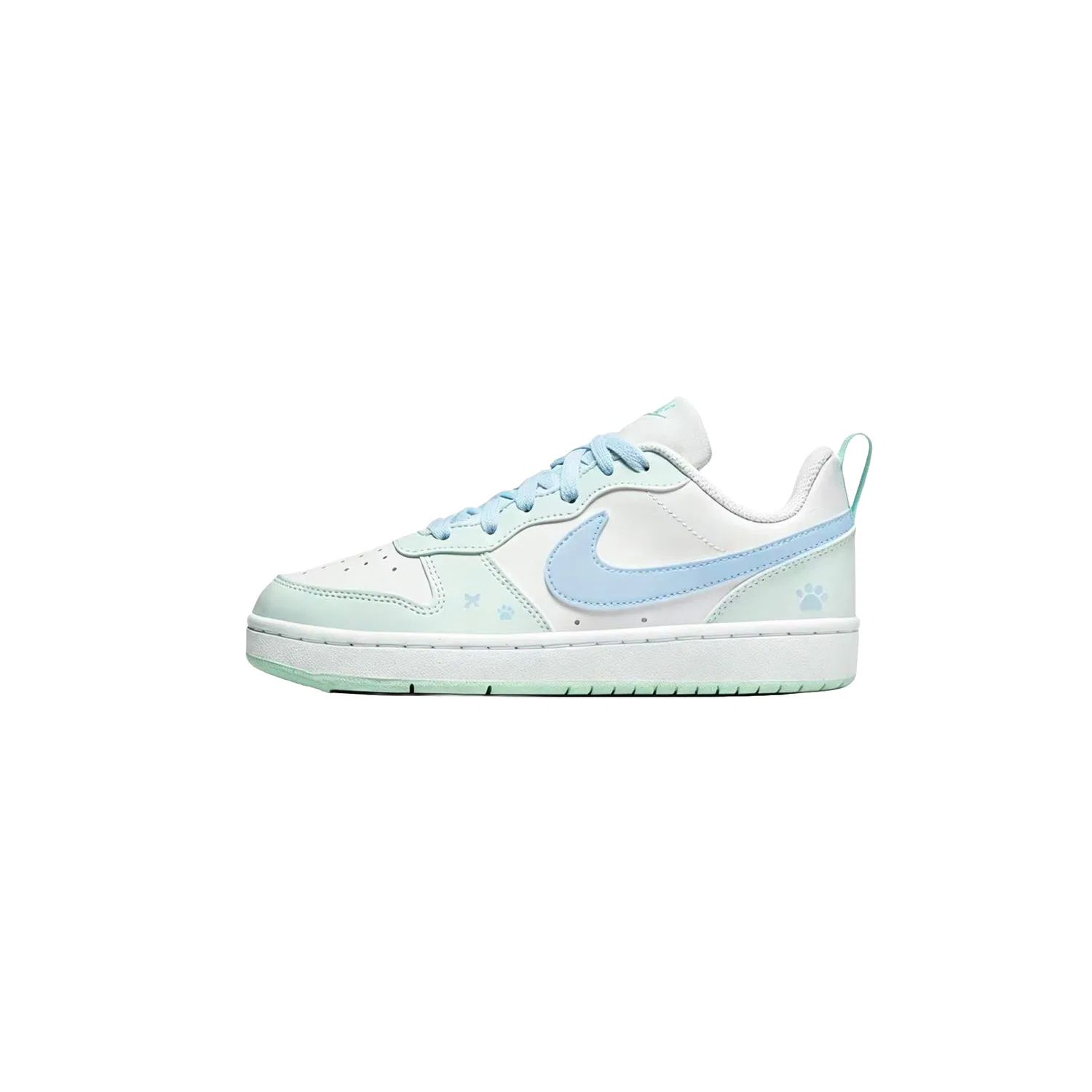 Кроссовки для скейтбординга Court Borough Teal Cream Claw Kids, сине-зеленые Nike, White