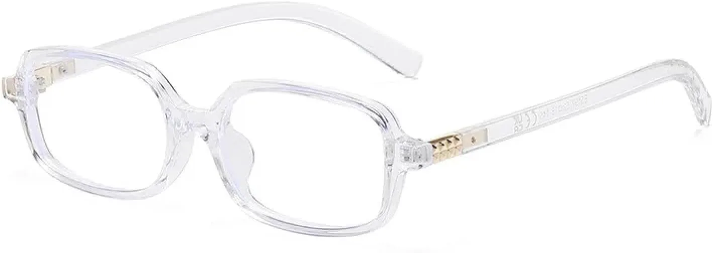 

Модные женские солнцезащитные очки маленького прямоугольного размера в стиле ретро, ​​синие, мужские очки с защитой от УФ-излучения UV400 TYUVIVO, Transparent Clear