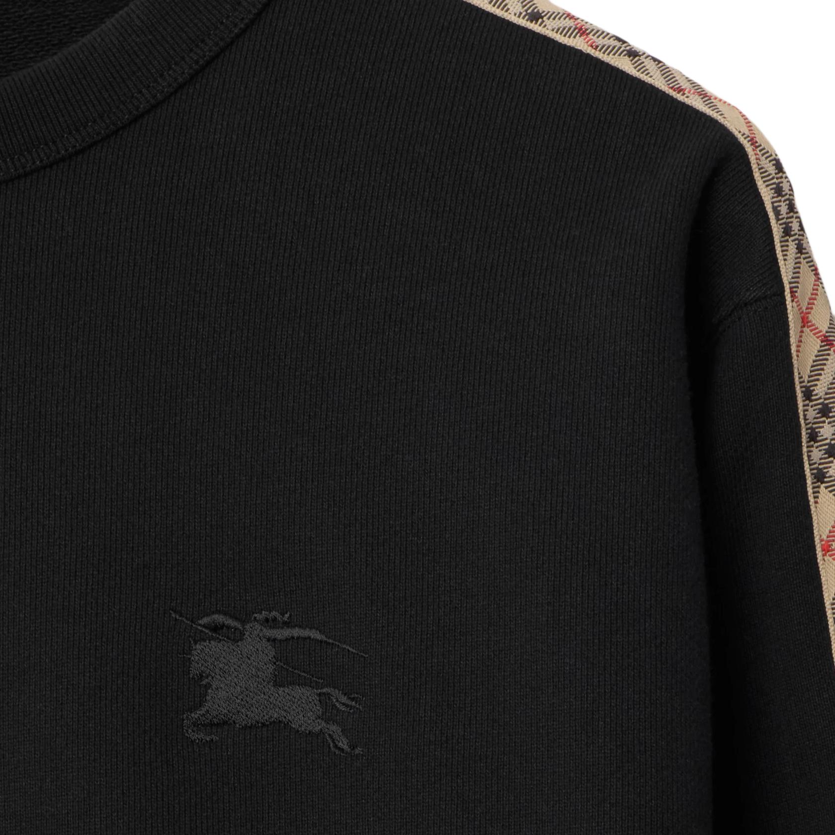 Толстовка Burberry в клетку, черный — фото 2
